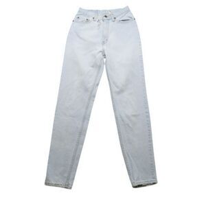 Vtg Levis 501 Jeans Womens 7M Light Wash Denim USA Made High Rise Distressed 90s